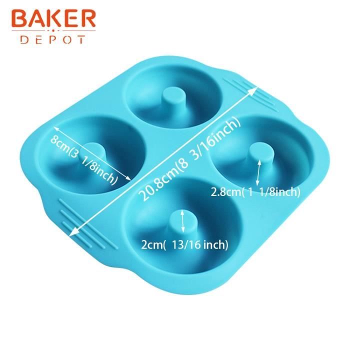 Moule à donuts Silicone pour pâtisserie Grand moule à donuts pour pâtisserie 4 cavité moule à donuts outil de - Type CDY-484