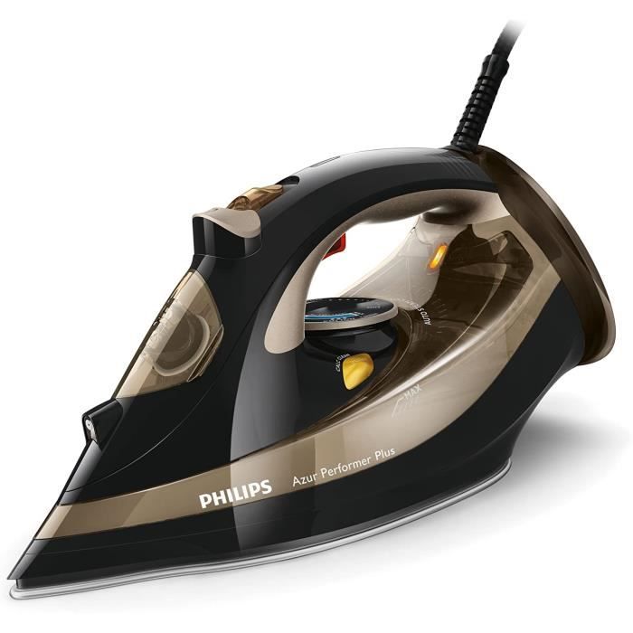Philips Azur Performer Plus GC4527/00 Fer à Repasser Vapeur (2600 W, effet pressing, 220 g, arrêt automatique, semelle T-IonicGlide)