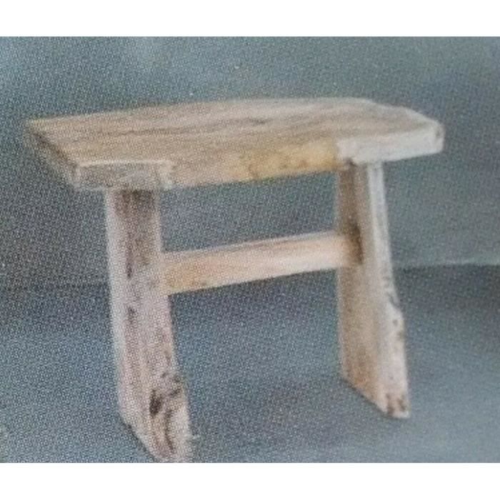 TABOURET TEK BANC BOIS DE TECK SIEGE CHAISE CAMPAGNE ZEN SALON CHAMBRE MAIN