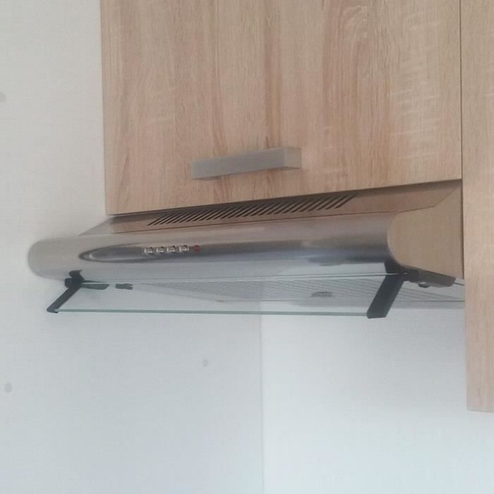 Hotte casquette GLEM 60cm INOX avec visière
