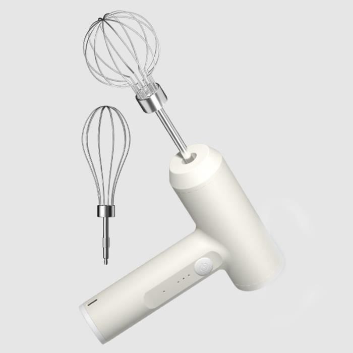 Mixeur plongeant Mini Hachoir Batteur Pied Purée blanc
