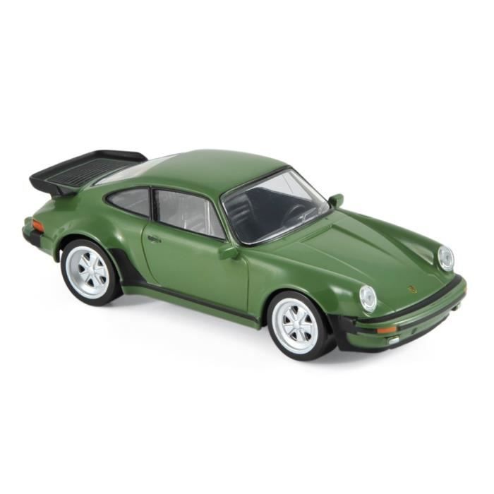 Miniatures montées - Porsche 911 turbo 3.3L vert - jet car 1978 1/43 Norev