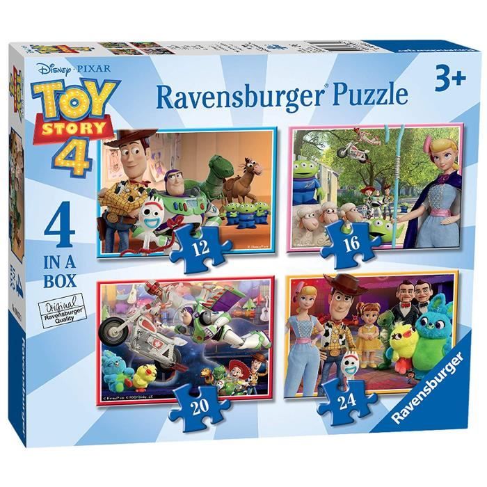 Ravensburger - 6833 - Puzzles Disney Pixar Toy Story 4, 4 in a Box (12, 16, 20, 24 pièces) - Multicolore