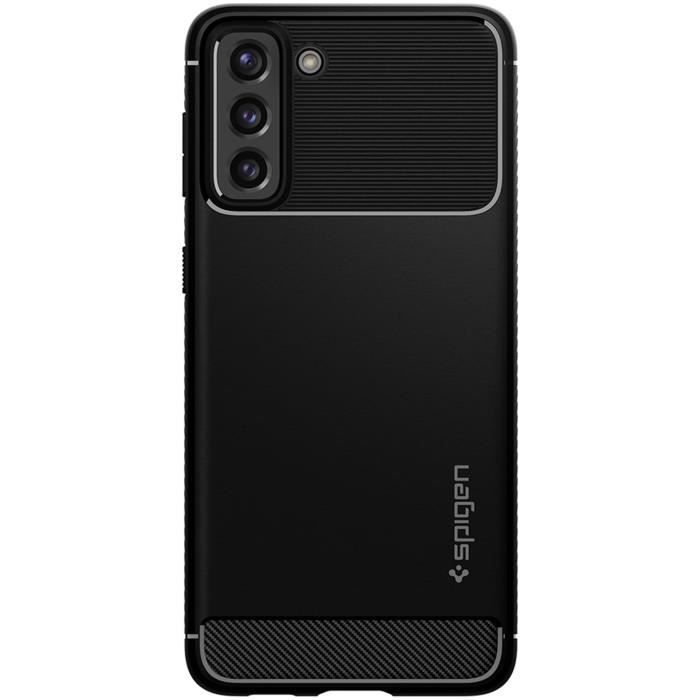 Coque Spigen Rugged Armor pour Samsung Galaxy S21 Plus - Noir