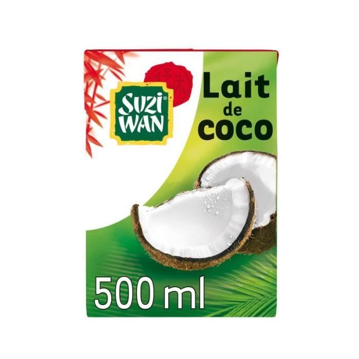 SUZI WAN - Lait De Coco 500 Ml - Lot De 4