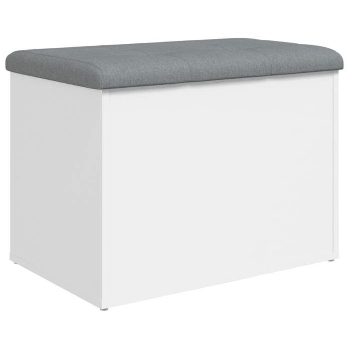 Banc de rangement - UU - blanc 62x42x45 cm - bois dingénierie LL244977