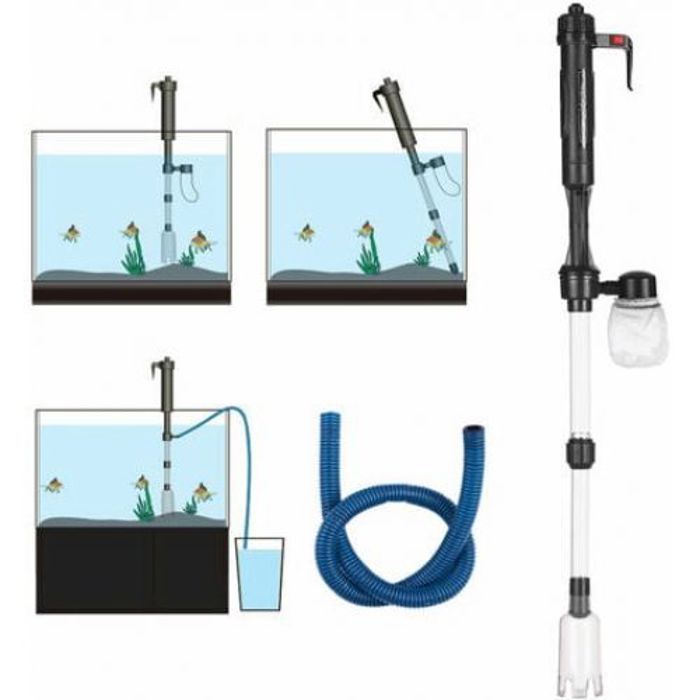 Comparer les prix de Aspirateur pour aquarium et siphon Aquarium électrique réservoir de poissons changeur d'eau laveuse à sable aspirateur Siphon