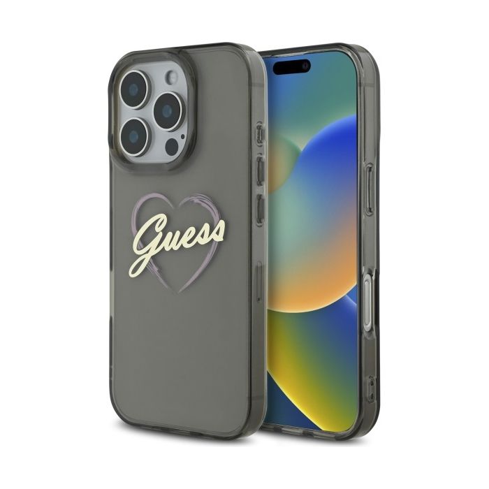 Guess Coque Hardcase IML Heart pour iPhone 16 Pro Max - vue 1