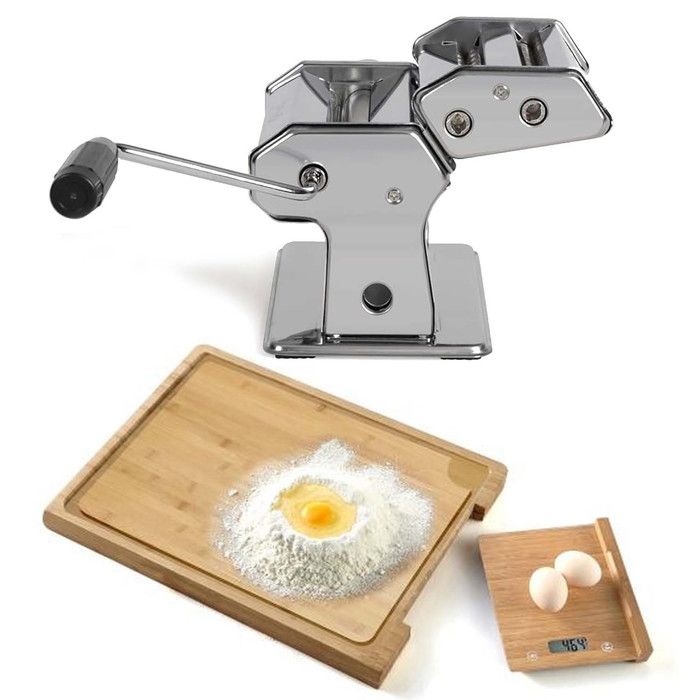 Machine à Pâtes Fraîches Livoo - Laminoir 9 épaisseurs + Accessoires Ravioli Spaghetti