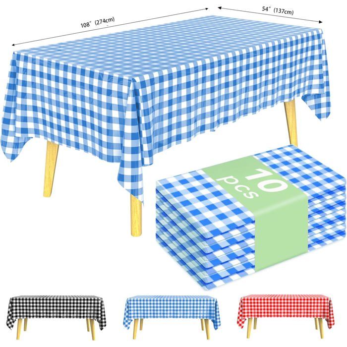 Nappe plastique damiers | Le Géant de la Fête