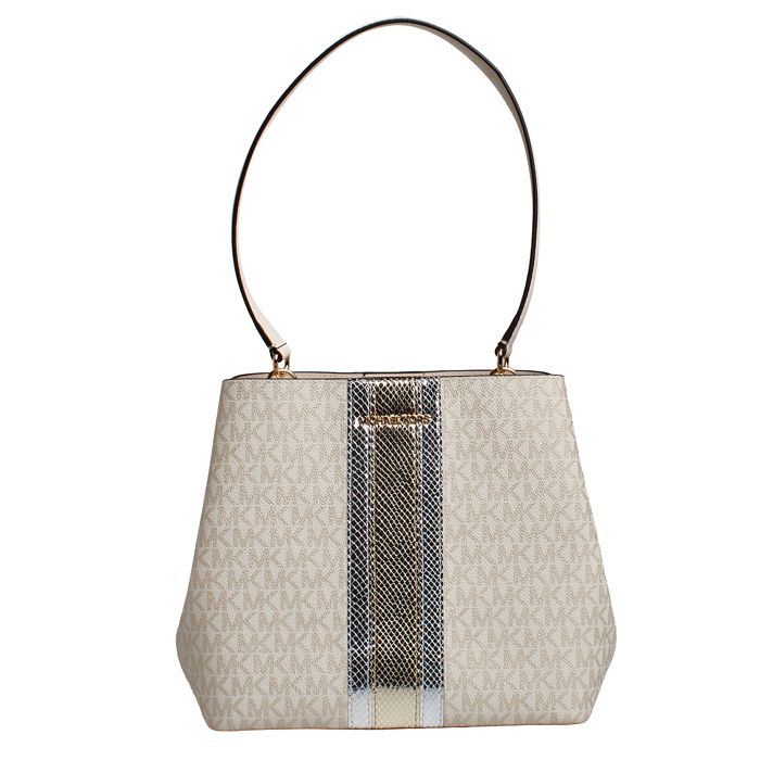 Sac bandoulière moyen pour femme Pratt Signature 35F4G3FS2V-Beige