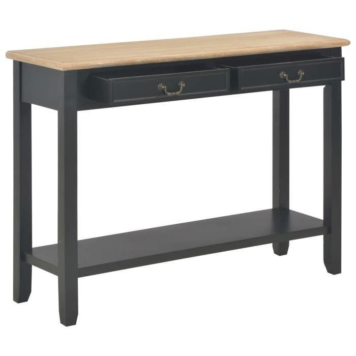 SALE 2026Table d’Appoint de Salon - Cabinet salon - design élégant Noir - Table console Noir 110x35x80cm Bois 16.85 Kg 412512