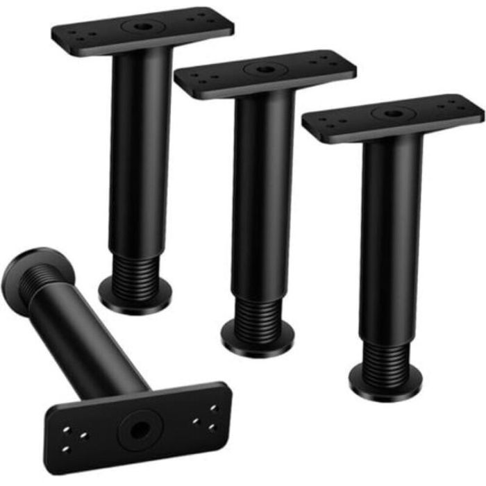4 pieds de meubles pieds de meubles réglables 15-25 cm pieds de canapé pieds de meubles avec vis de montage supporte plus de 6