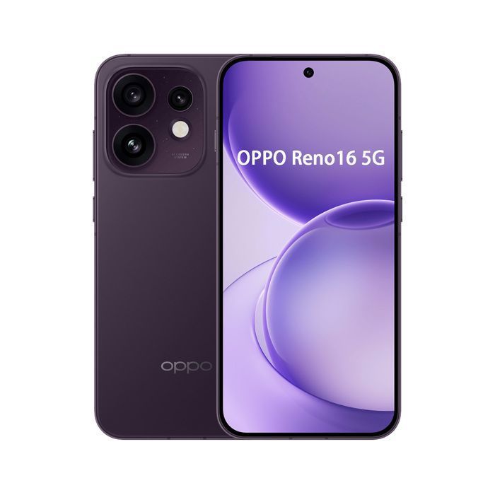 OPPO Reno16 5G 6.32 Double SIM Android 16.0 USB Type C 8 Go 6000 mAh - vue 5
