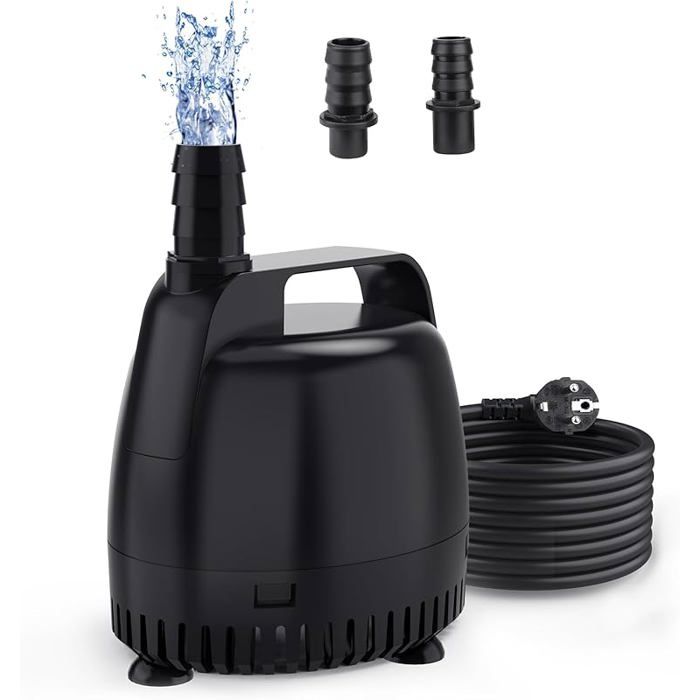 Pompes à Eau pour Aquarium1000L/H Aquarium Pompe à Eau Submersible for Fountain Pond Hydroponic Statuary 1000L/H