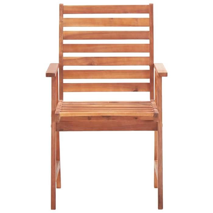 BEAU Chaise de terrasse - Chaises à manger dextérieur - lot de 2 - Bois dacacia massif - 56x62x92 cm[18645]
