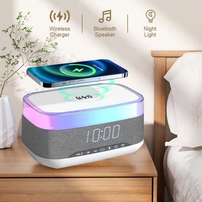 Robot Intelligent AI Sans Haut-parleur - Boîte Son Bluetooth, Réveil, Radio FM - Cadeau étudiant, Garçon, Fille - 2