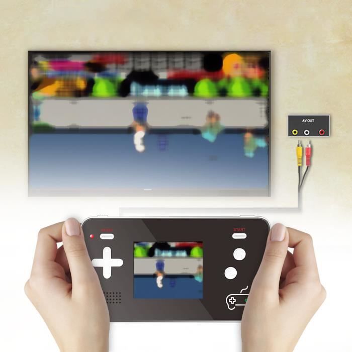 Console de jeu portable SUP X Game Box 400 Rouge avec Manette - Batterie intégrée de 800 mAh Label - Jeux vidéo
