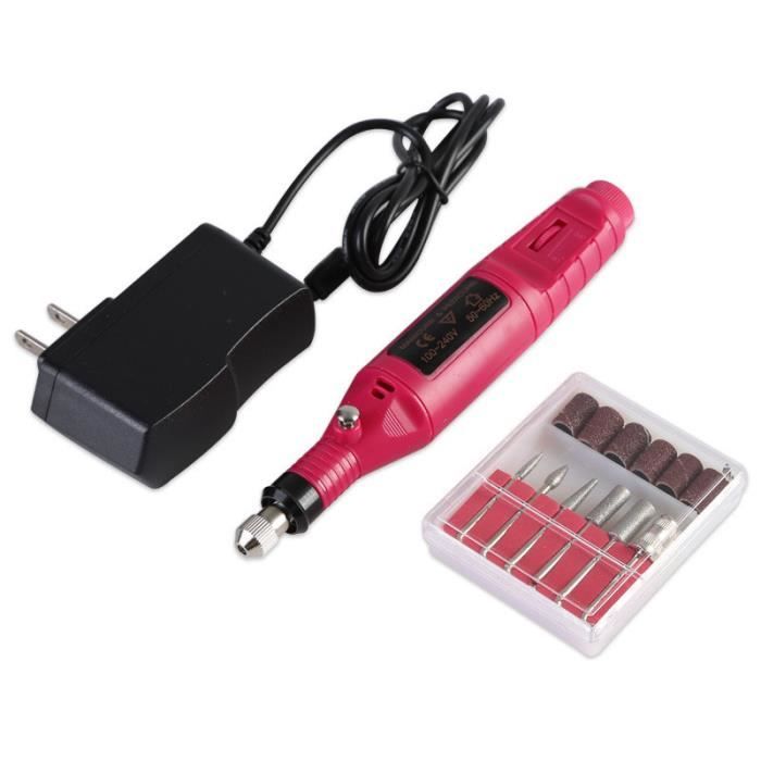 Lime à Ongles Trousse De Perceuse électrique Manucure Pédicure Acrylique Portable Machine De Salon