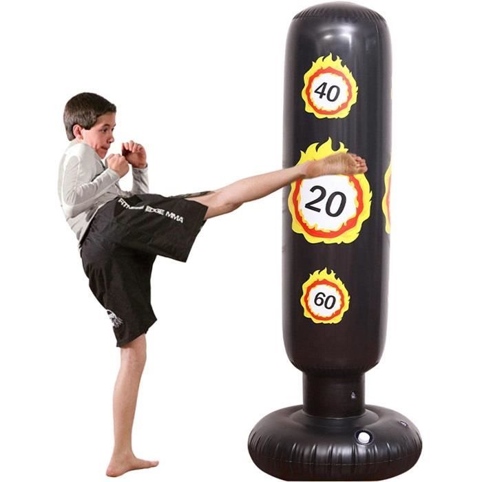 Support Gonflable 360° Pour Enfants 162cm Avec Gants Et Cibles
