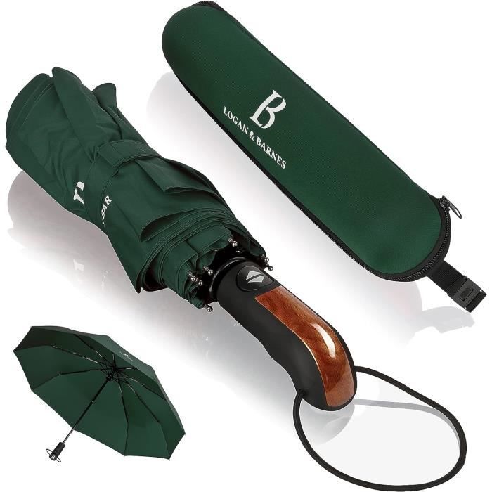 Parapluie Pliant Luxe Motif Jungle Tropicale - Guy De Jean - Fabriqué En France - Neuf étiqueté