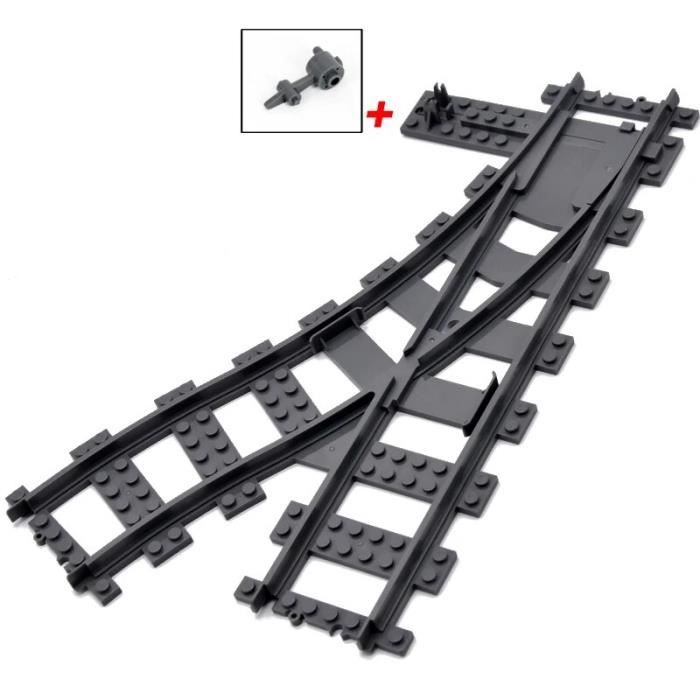 Puzzle,R64.City Trains-Rails flexibles pour enfants,voies fourchues droites  et incurvées- Right Track 1pcs