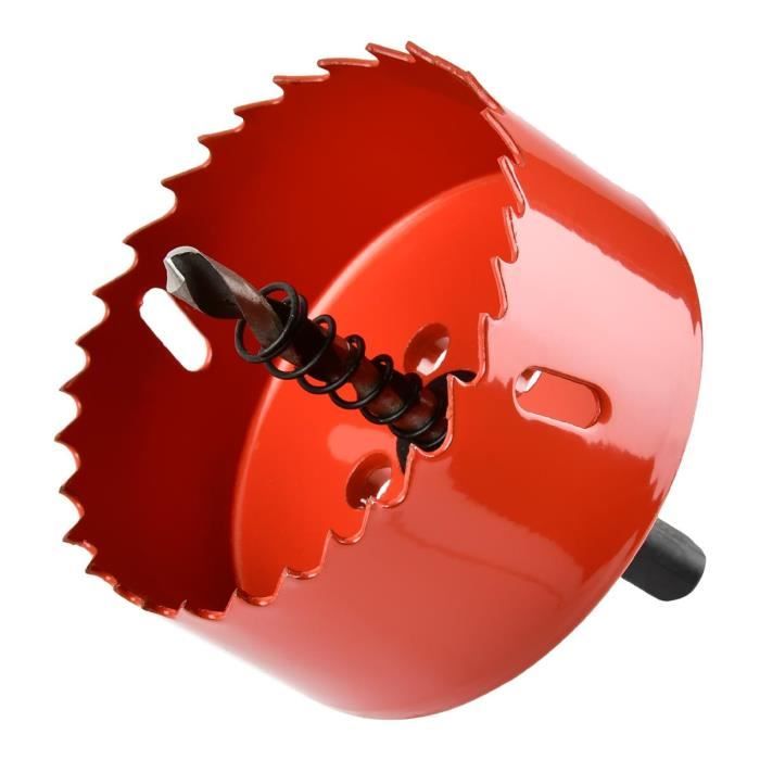 LOKQIHTHS Scie-Cloche 75Mm M42 HSS Bimétallique Scie Trèpan Pour Bois Et Métal Pour Fer, Aluminium, Bois, Cloison Sèche, Tuyau, Panneau De Fibres De Bois,105mm