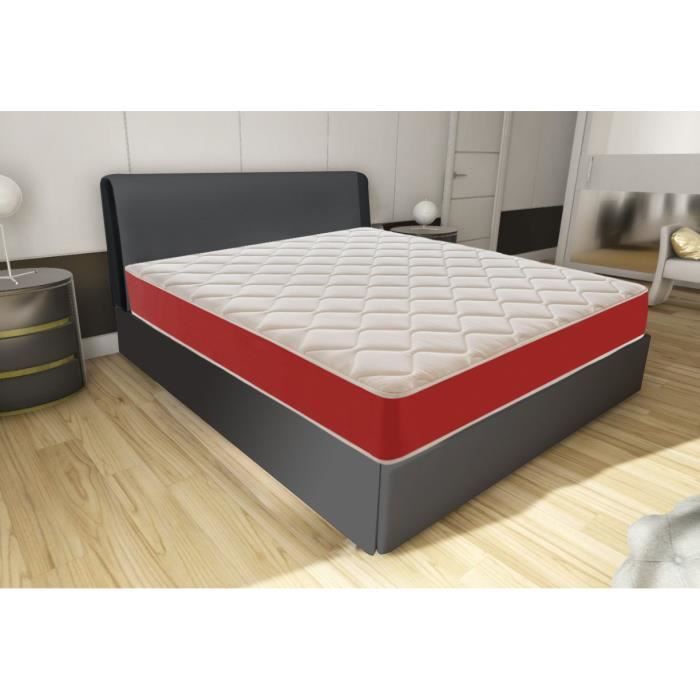 Matelas à ressorts ensachés et mousse mémoire - 9 zones différentes 140 x 200 cm