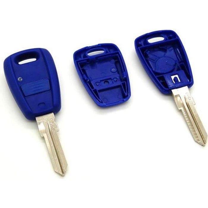 Kit Coque + Clé + Télécommande Pour Fiat Punto, Doblo, Stilo, Bravo - Inclus Pile Et Switch