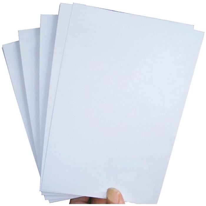 Lot de 80 feuilles de papier photo brillant imperméable pour imprimante à  jet d'encre 260 g-m² A4,560 - Cdiscount Informatique