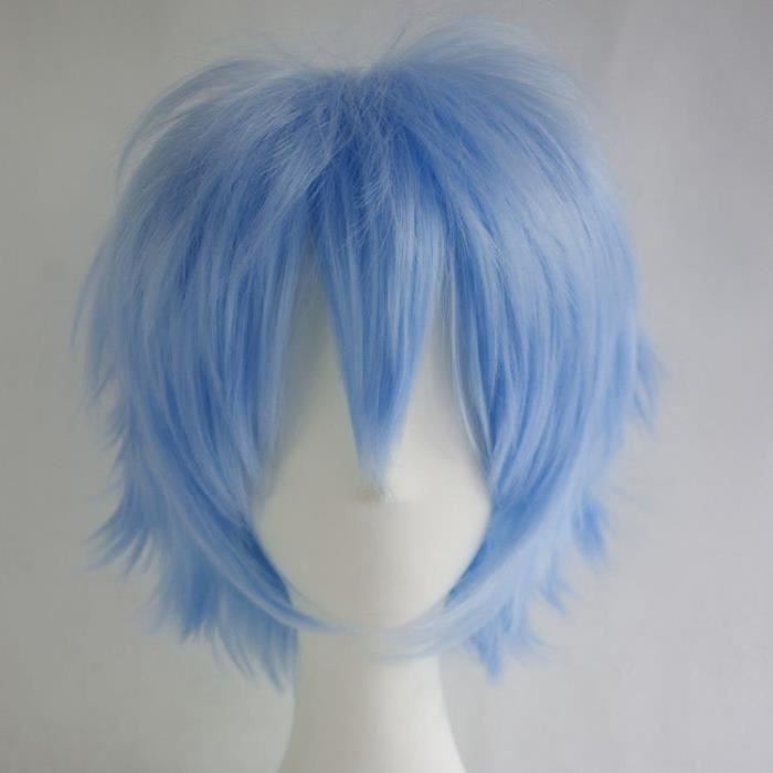 perruque bleu homme