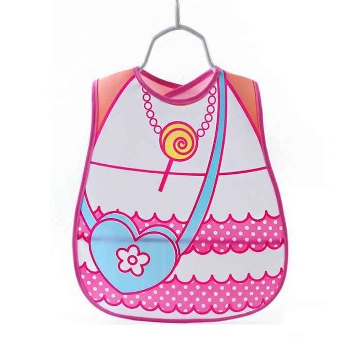 Happy Cherry - Tablier Enfant Repas Pour Maternelle École Bébé Bavoir