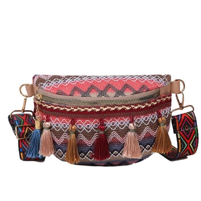 Sac banane raphia shop
