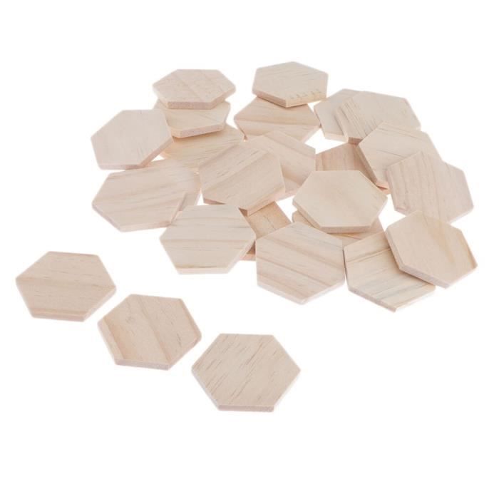 10-50 pièces demi-perles en bois naturel 10/12/15/20/25/30mm demi-boule inachevée perle de bois