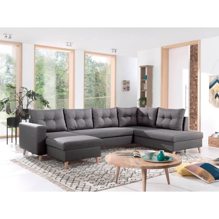 Nordic Canape Scandinave D Angle Droite Panoramique Convertible