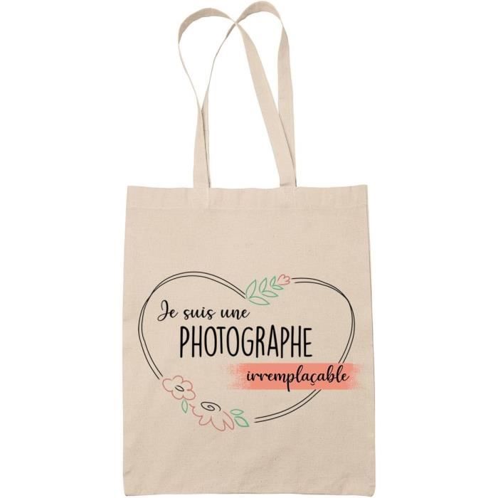 Sac Cabas Mamounette Irréemplaçable – Grand Tote Bag Plage Et Courses En Coton & Toile De Jute – Idée Cadeau Femme Original Et Éco-responsable