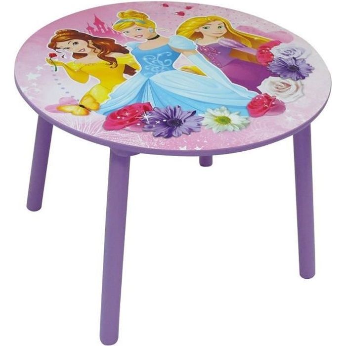 Table ronde Disney Princesses JEMINI pour enfant - Violet et rose - 2 ans et plus