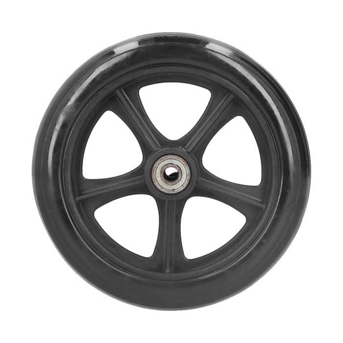Pneu De Remplacement Pour Roue De Déambulateur/walker - Noir 16 Cm Avec Moyeu épais
