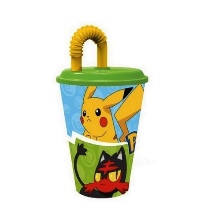 Gobelet avec paille Pokemon verre plastique GUIZMAX - Cdiscount Maison