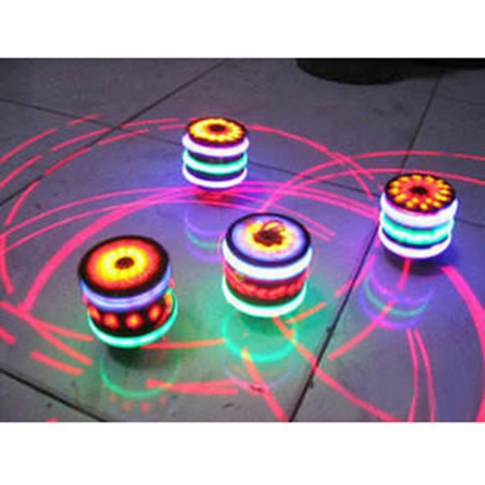 Toupie lanceur de musique lumineuse pour enfant HOMYL Multicolore Diametre 7cm Cadeau de jeu d exterieur Cdiscount Jeux Jouets