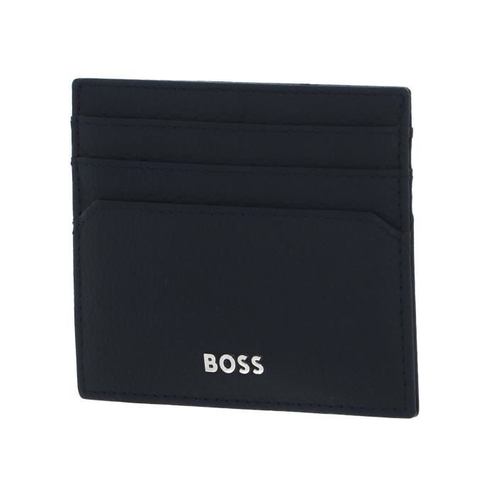 hugo boss classic grained card holder dark blue [244294] -  porte-cartes porte carte