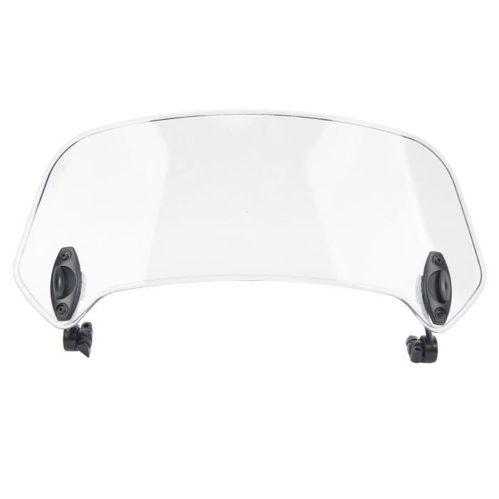 Déflecteur D'air Universel Réglable Pour Pare-brise Moto - Transparent - Dimensions 28x12 Cm - Améliore Confort Et Sécurité Contre Le Vent
