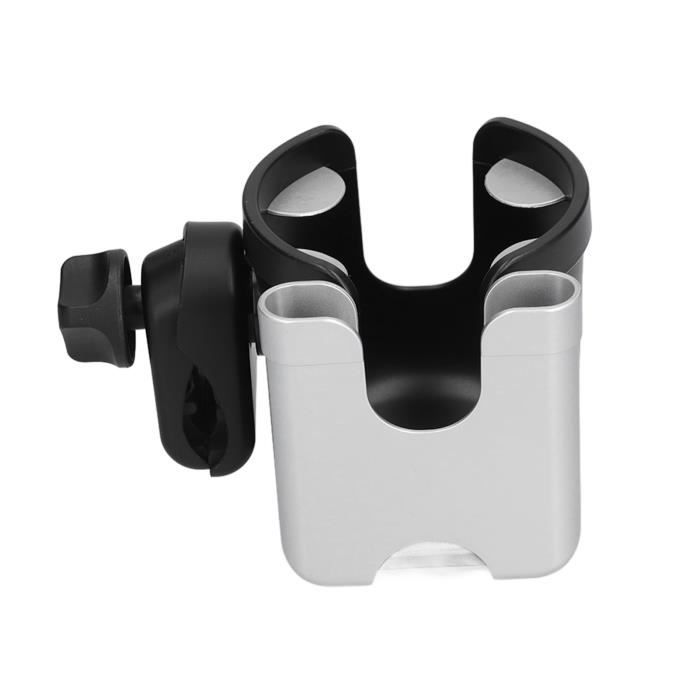 Porte-Gobelet 3 En 1 Pour Poussette - Support Téléphone + Plateau Goûter Bébé - Universel Et Robuste