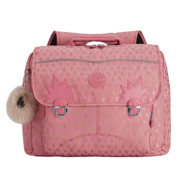 Cartable Kipling Iniko Pink Gold Drop 40 CM Cdiscount
