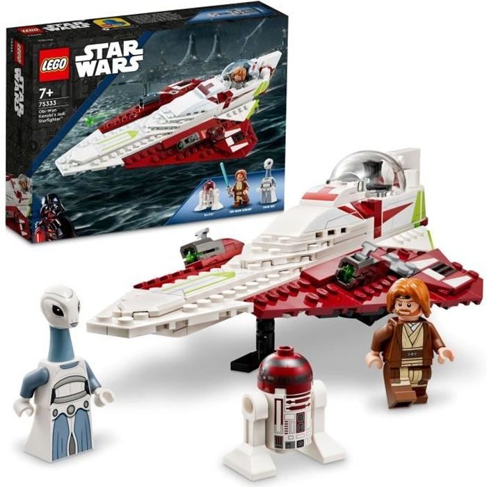 LEGO® Star Wars 75333 Le Chasseur Jedi d’Obi-Wan Kenobi, Jouet,