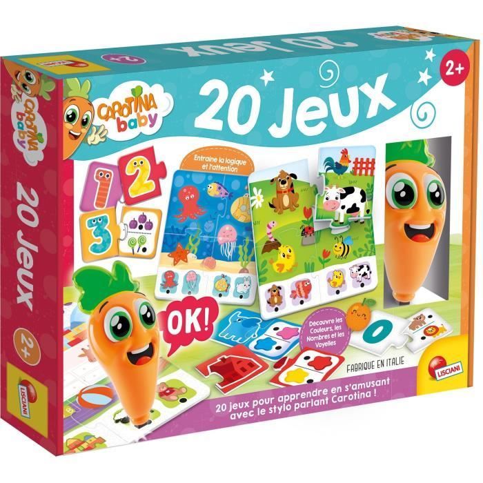 Lisciani Giochi Stylo Parlant - Jeu Éducatif - Carotina Baby - 20 Jeux - Des 2 Ans