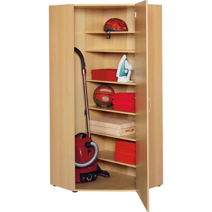 Armoire D Angle 1 Porte L 60 Blanche Pour Dressing Cellier