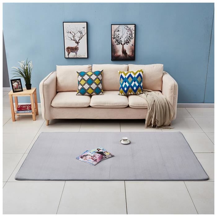Lot De 4 Tapis Gitans Lavables Gris Argenté - Neufs Antidérapants, Qualité épais
