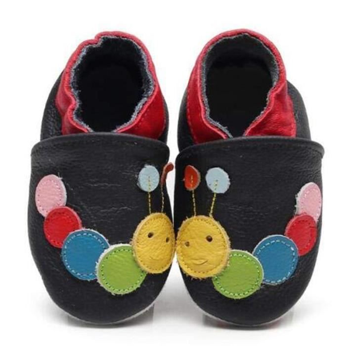 Chaussures Bebe En Cuir Souple Chaussons Bebe Chaussures Premiers Pas Chenille Coloree 0 6 Ans Noir Cdiscount Chaussures Bebe En Cuir Souple Chaussons Bebe Chaussures Premiers Pas Chenille Coloree 0 6 Ans Noir Cdiscount