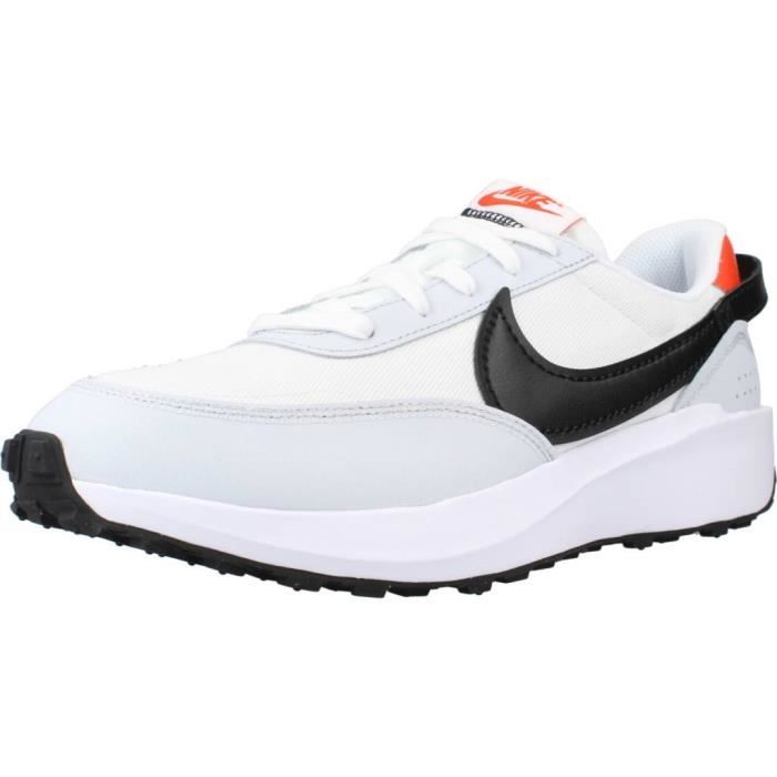 Nike Baskets Nike Waffle Debut - Blanc - Textile - Lacets - Adulte - Plat - Mixte